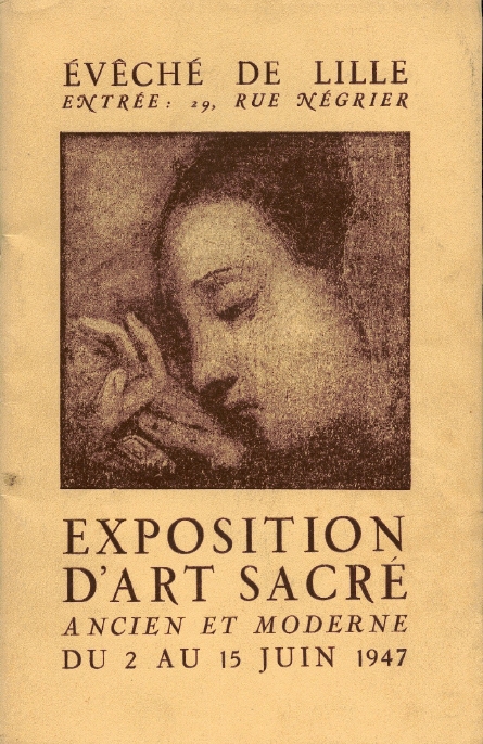 Catalogue de l'exposition sur l'Art sacré de juin 1947 - couverture