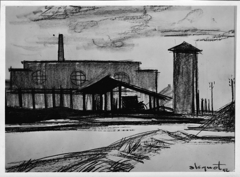 Paysage d'usines - 1952 