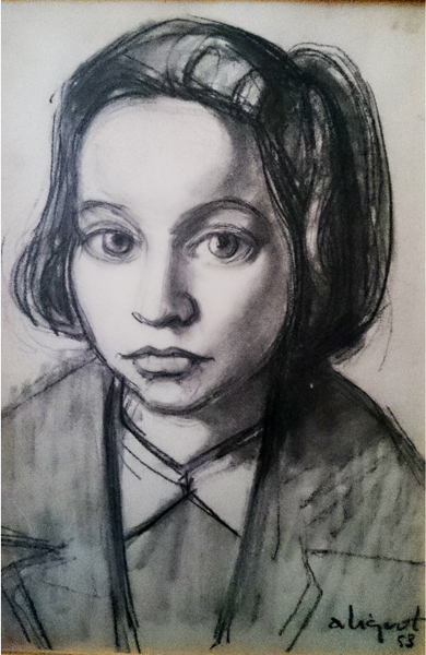 Portrait de Marie-France Dupire - 1953 