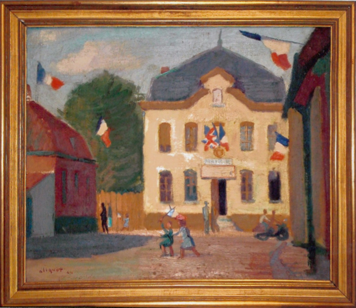 La mairie de Mouvaux à la Libération- 1944