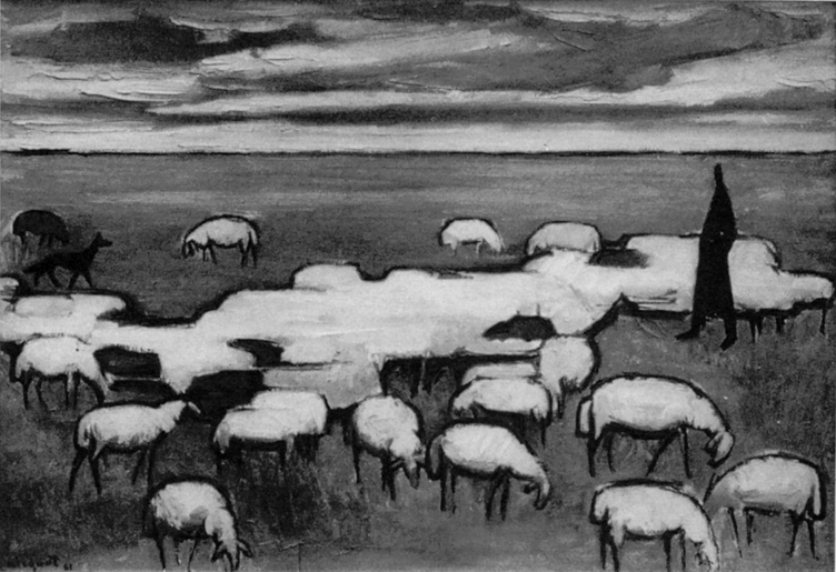 Le troupeau de moutons - 1963 (photo de presse)