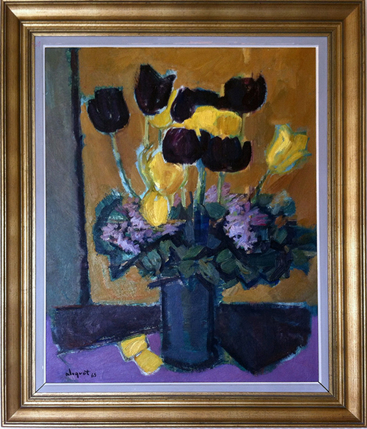 Bouquet de tulipes noires - 1965