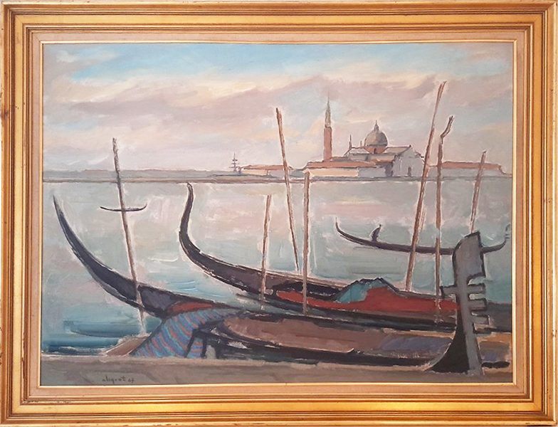 Coucher de soleil en Artois - 1967